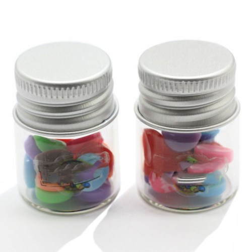 Perline di semi di resina nuove arrivate in bottiglia trasparente Artigianato Perline Kawaii Ornamento Giocattoli per casa delle bambole per bambini Decorazione fai da te