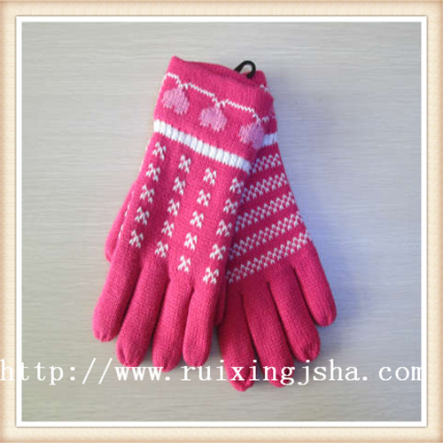 women's knitted jacquard weave gloves women's knitted jacquard weave gloves