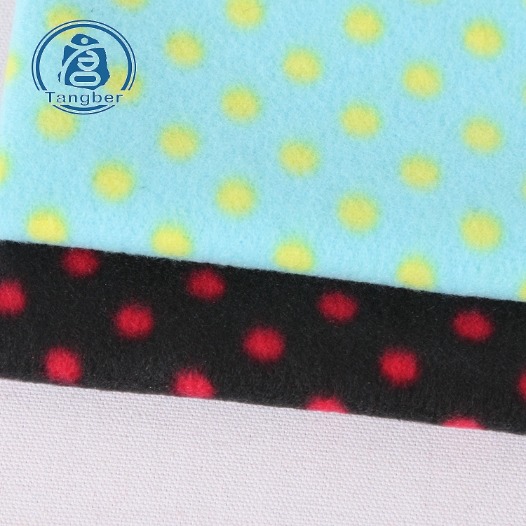 China Factory High Quality 100% Polyester Printed Knit Brush Fabric For Baby