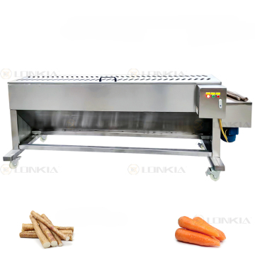 Pneumatic Stainless Steel Circular Carrot Peeling Machine