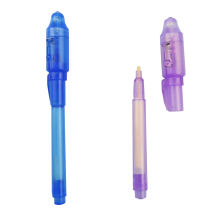 High Quality Promotional Magic Invisible Ink Pen with UV Light