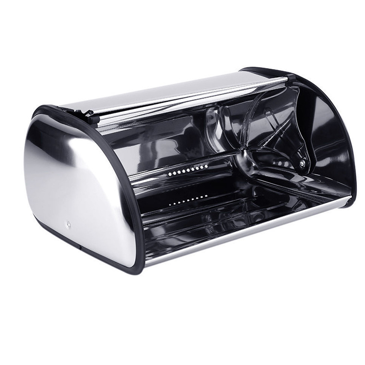 Stainless Steel Roll Top Bread Bin