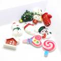 100 Stück Mixed Resin Christmas Series Handwerk Flatback Cabochon Scrapbooking Dekorationen für Haarspangen Verzierungen Diy