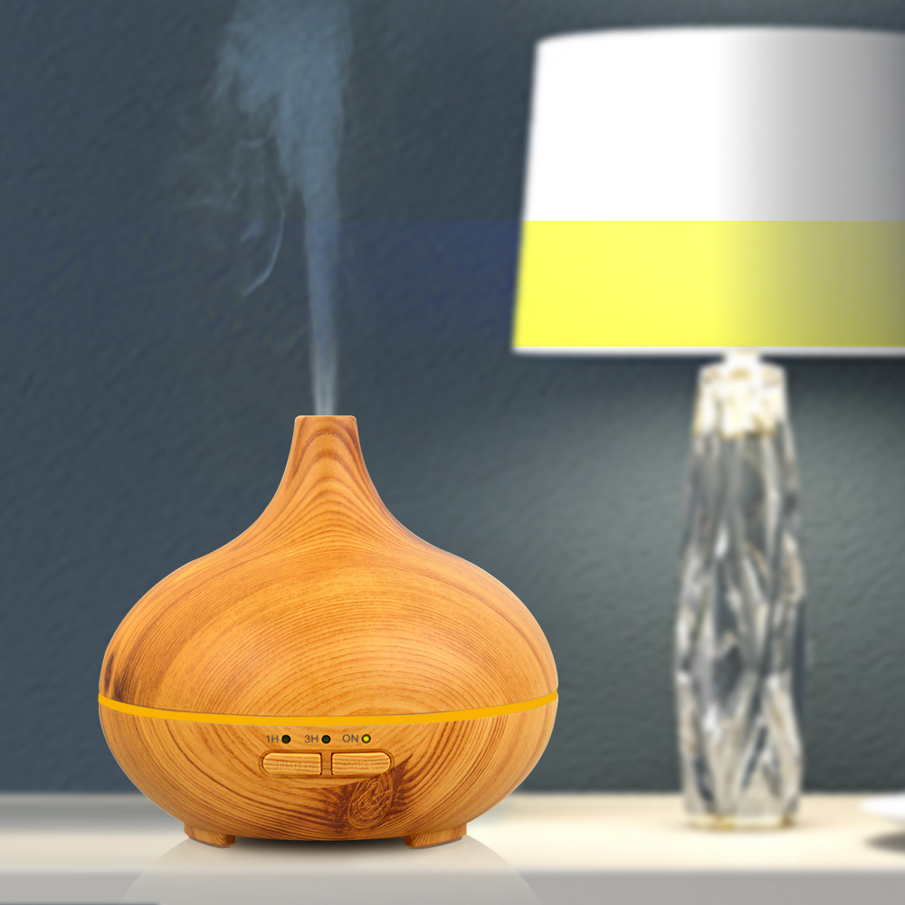 Humidificador ultrasónico de viaje alimentado por grano de madera