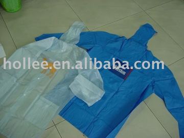 clear pvc raincoat transparent rain cape