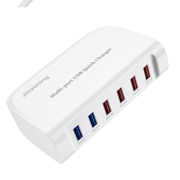 84W 9.6A 6 Port Desktop USB Charger