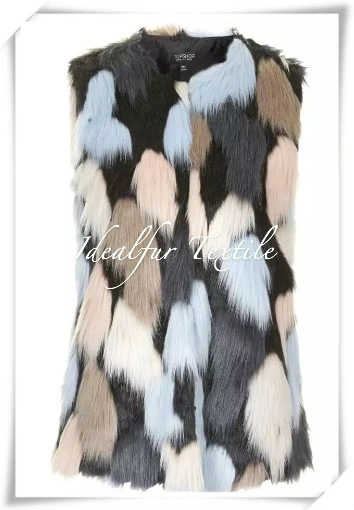 New Color Jacquard Fashion Faux Fur