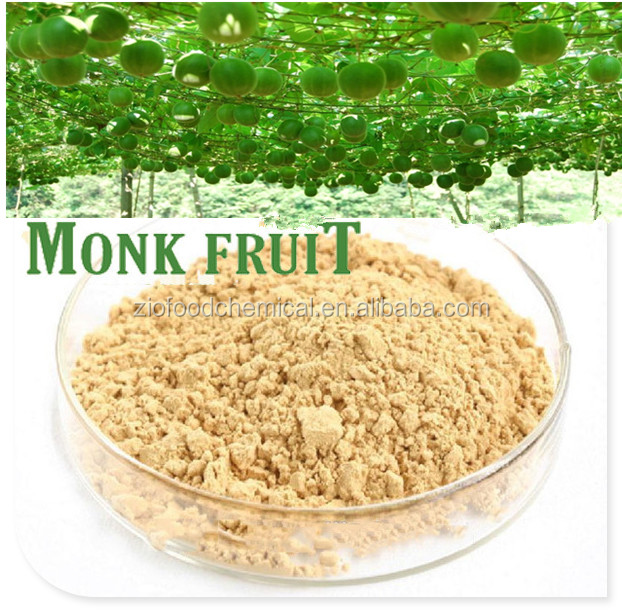 Factory supply high quality Natural Luo han guo extract / Monk fruit extract powder with Mogrosides 30%