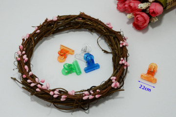 22MM Transparent Plastic Round Spring Clip