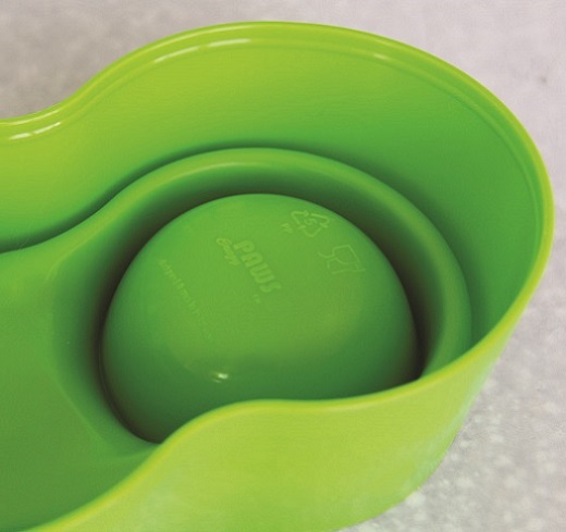 Anti-Ant Plastic Pet Bowl - สีเหลือง