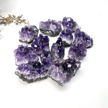 Natural Purple Raw Amethyst Crystal Stone Cluster