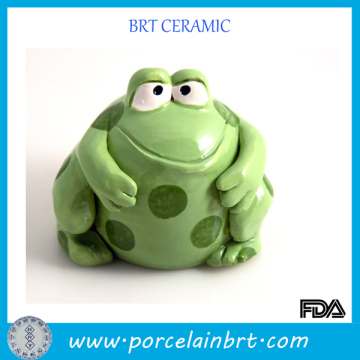 Whimsical Ceamic Frog Garden Decor