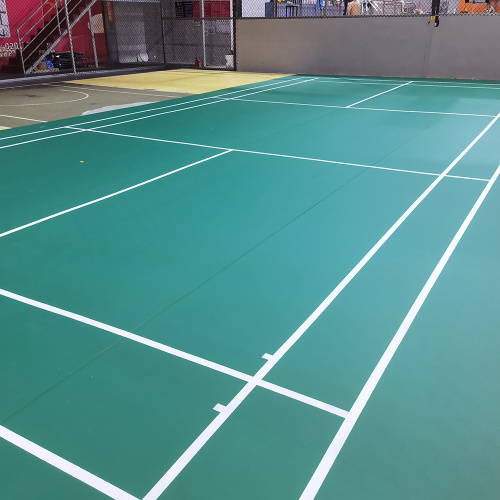 Enlio groene synthetische badminton shuttlebaan vloermat