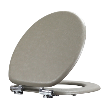 Fanmitrk Toilet Seat Brun Clair Leather Finish AQ6611-01