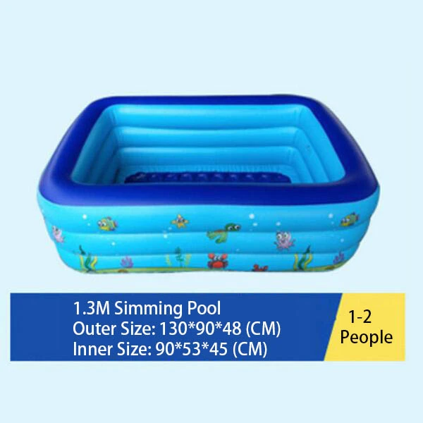 Milti Size Inflatable Swimming Pool with Bubble Bottom