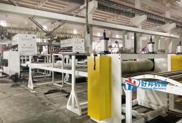 Luxury vinyl SPC click flooring extrusion line