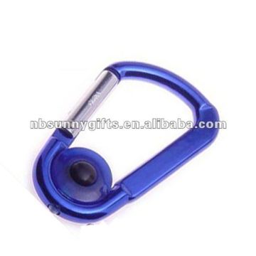 aluminum carabiner endfitting with light