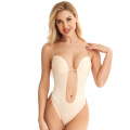 U Plunge rückenfreier trägerloser Bodysuit-BH