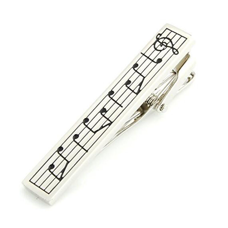 Novelty Music Symbol Tie Clip