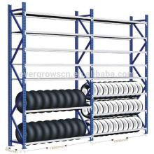 Powder Coated Steel Tire Cart Rack/Tire Dolly With Lid
