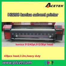 high speed digital banner printing konica 1024 solvent printer