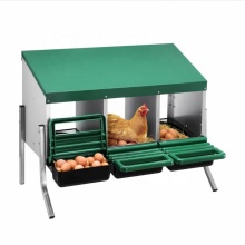 Durable 3 Hole Chicken Coop Nesting Box with Legs