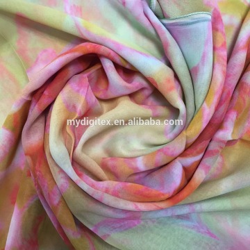 silk chiffon floral printed fabric