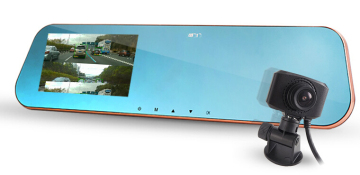 HD1080p Vehicle Drive Recorder, Front and Rear Camera Car DVR, Ldws, Fcws, GPS Rearview Mirror DVR