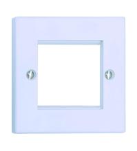 1 Gang Two Module Media Plate
