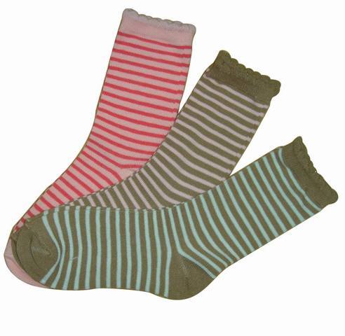 Laced Colorized Stripe Socks