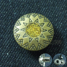 2016 copper metal snaps custom buttons for jeans jacket