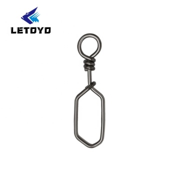 LETOYO Fishing Snap Swivel 0#-7# Stainless Steel Square Snap Lock Pin