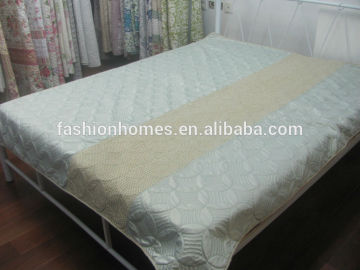 Satin bed sheets bouti/ quilted satin bedspread