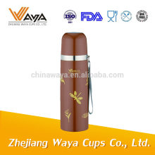 350ml double wall stainless steel vacuum thermal flask with strap