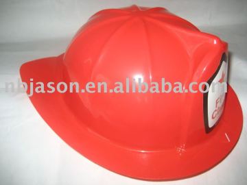 Party plastic toy fireman hat / plastic fireman helmet hat /fireman sam toys