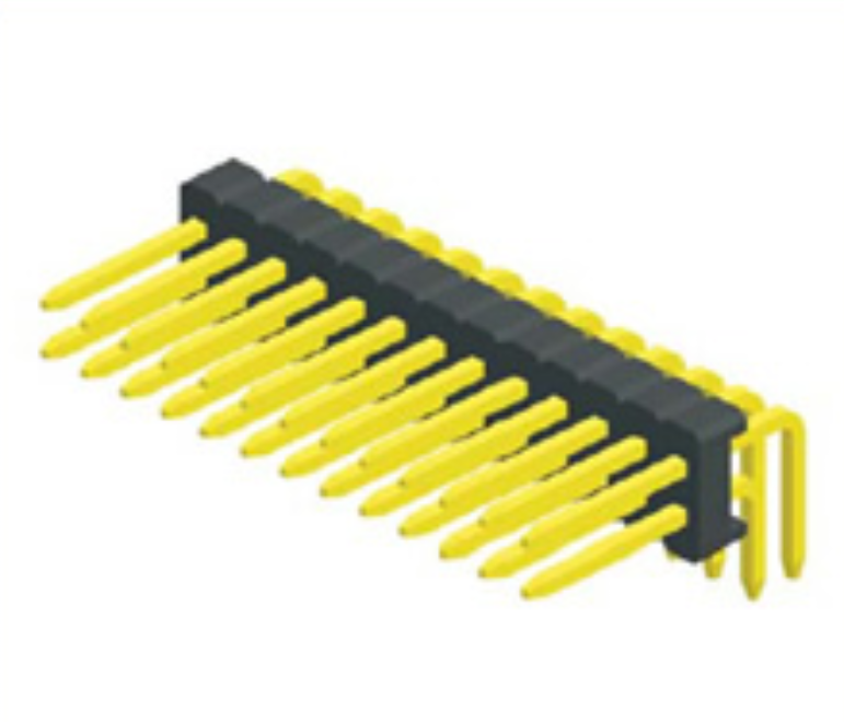 1.27X2.54 mm Pin header Dual Row Angle