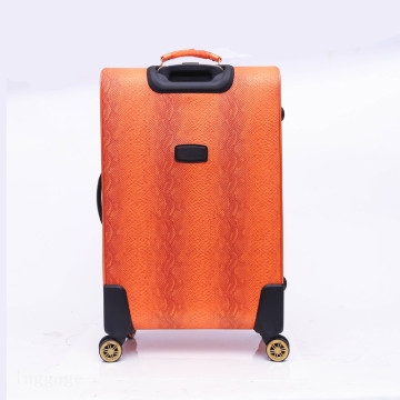 Wholesale Durable vintage private label PU leather luggage