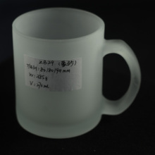 frosted glass cups