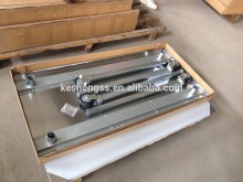 stainless steel table with wheels/castors