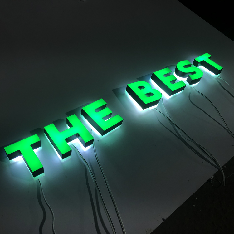 Led alphabet backlight letters acrylic 3d face lighting any color logo sign electronic signs