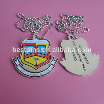 Ghana school emblem souvenir dog tag necklace