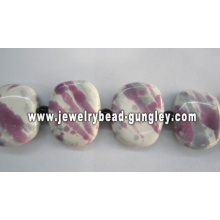 Beautiful square Ceramic beads for jewelry making