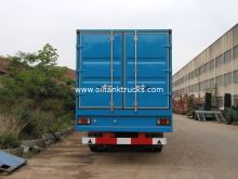 3 Tons Soft Top Van Semi Flatbed Trailers For Rent With Dual-loop Air Brake System