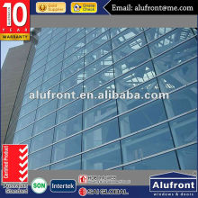 aluminium glass curtain wall / sheet gladding curtain wall price for residential