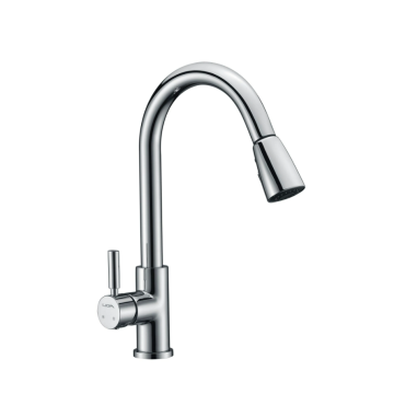 Faucet tarik dapur tunggal