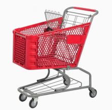 100L-250L American Style Supermarket Plastic Shopping Carts