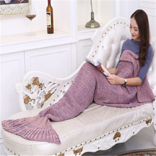 Promotional Knitting Mermaid Tail Blanket