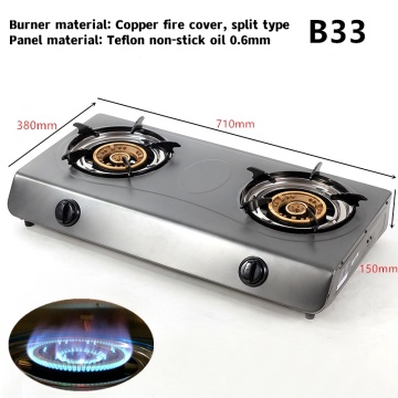 Double Burner Gas Stove Panel Berkualiti Tinggi