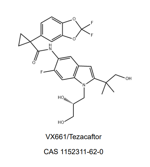 CAS No.1152311-62-0 Tezacaftor (VX-661) 99.5 ٪