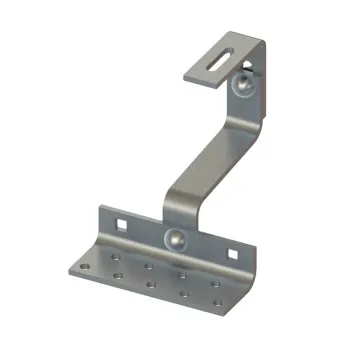 Stainless Steel SUS 430 Adjustable Double Flat PV Solar Mounting System Roof Hook